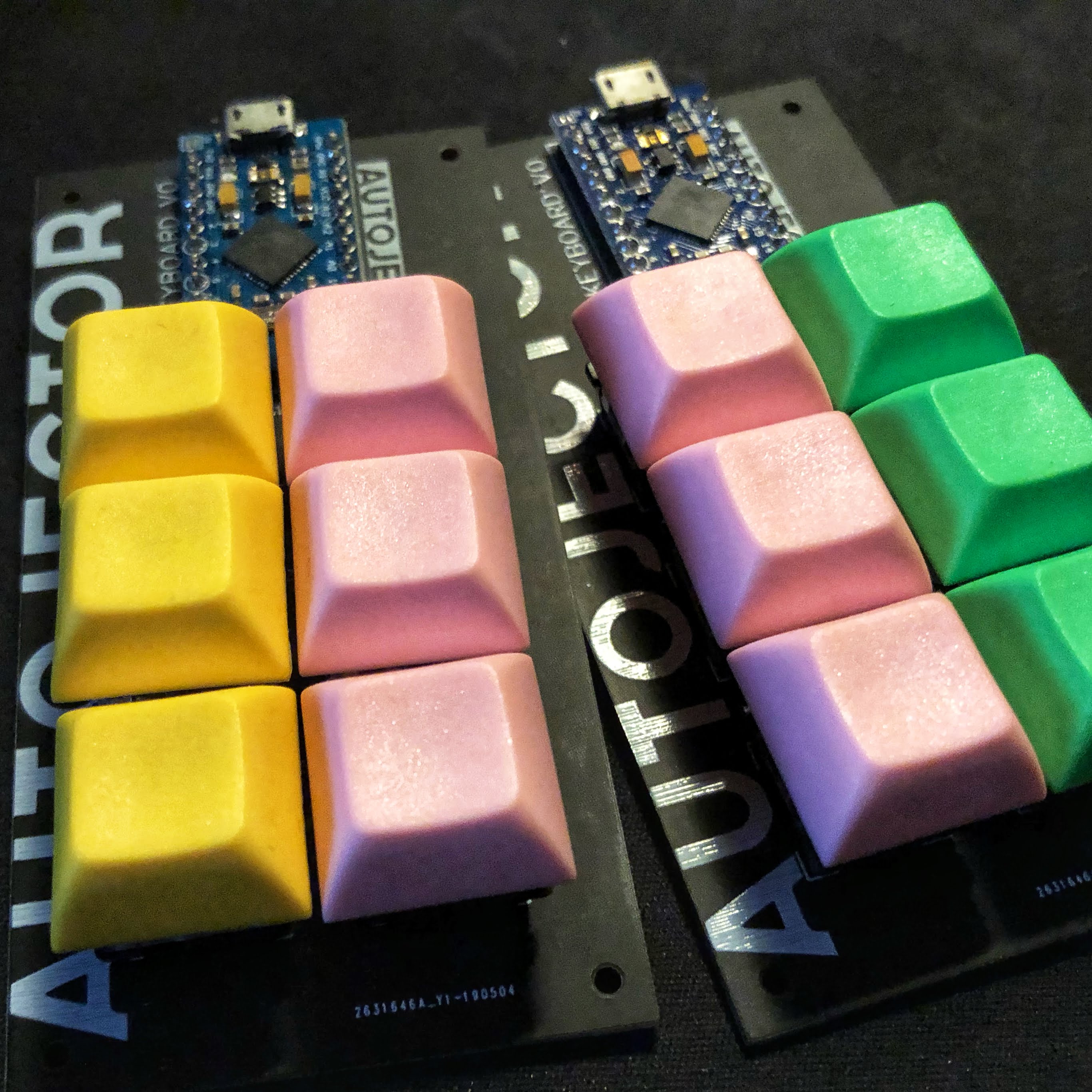 Autojector Keyboard colour variations